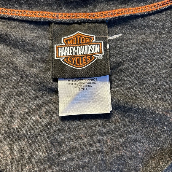 Harley Davidson Fort Worth Texas Long Sleeve Womens Top - Picture 6 of 7